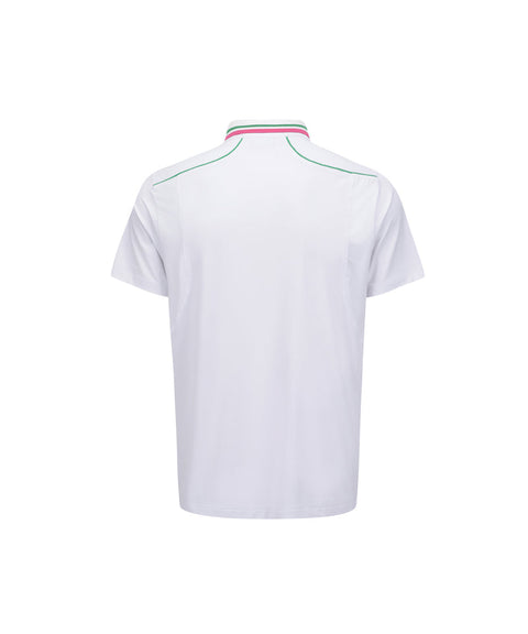 ANEW GOLF Men's SM Knit Collar Short T-Shirt - White