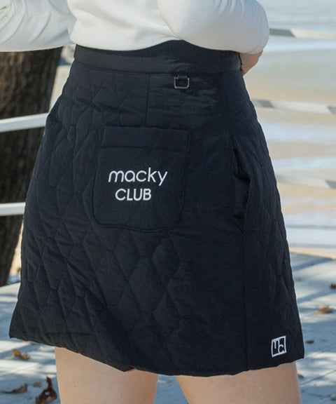 MACKY Golf: Padded Wrap Mini Skirt - Black
