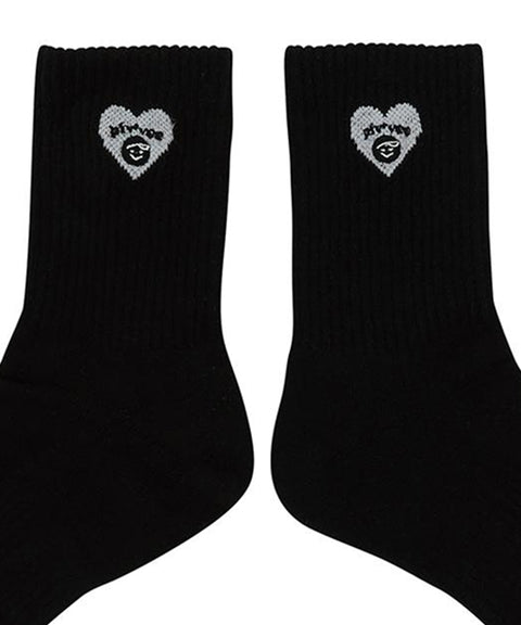 PIV'VEE Heart Socks - Black
