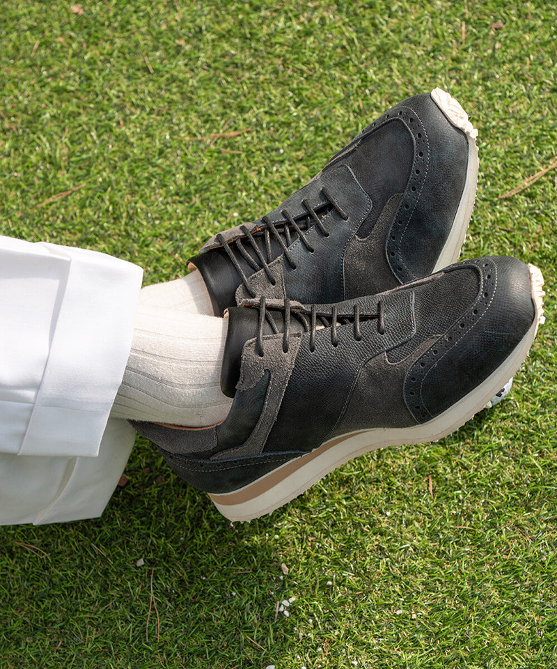 ALL CLASSIC Golf Saffiano Modern Classic Golf Shoes - Navy