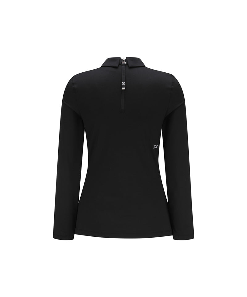 ☆ANEW GOLF☆ HYBRID LONG T-SHIRT Warehouse Sale] ANEW Golf Women's SP Hybrid Long T-Shirt - Black