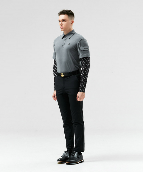 HENRY STUART Men's Sleeve Pocket Collar T-shirt - 3 colors