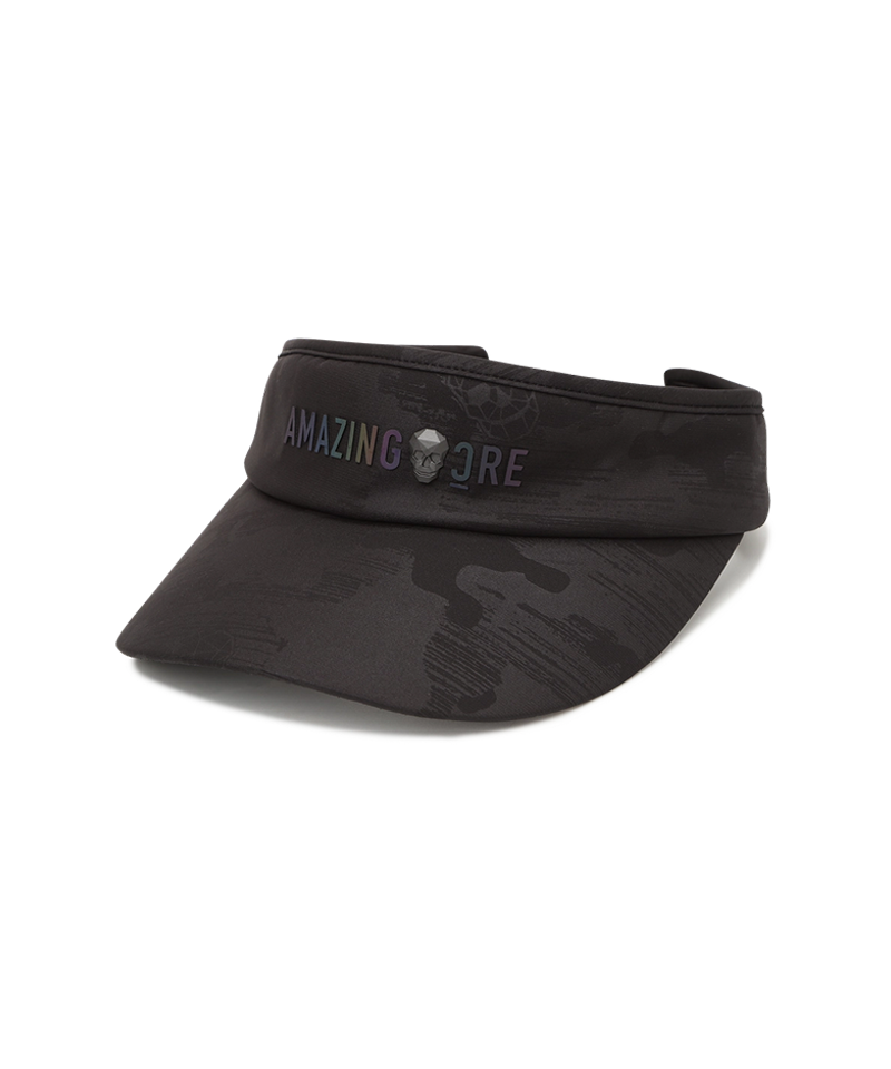 Amazing Cre Camouflage Emboss Printing Visor - Black