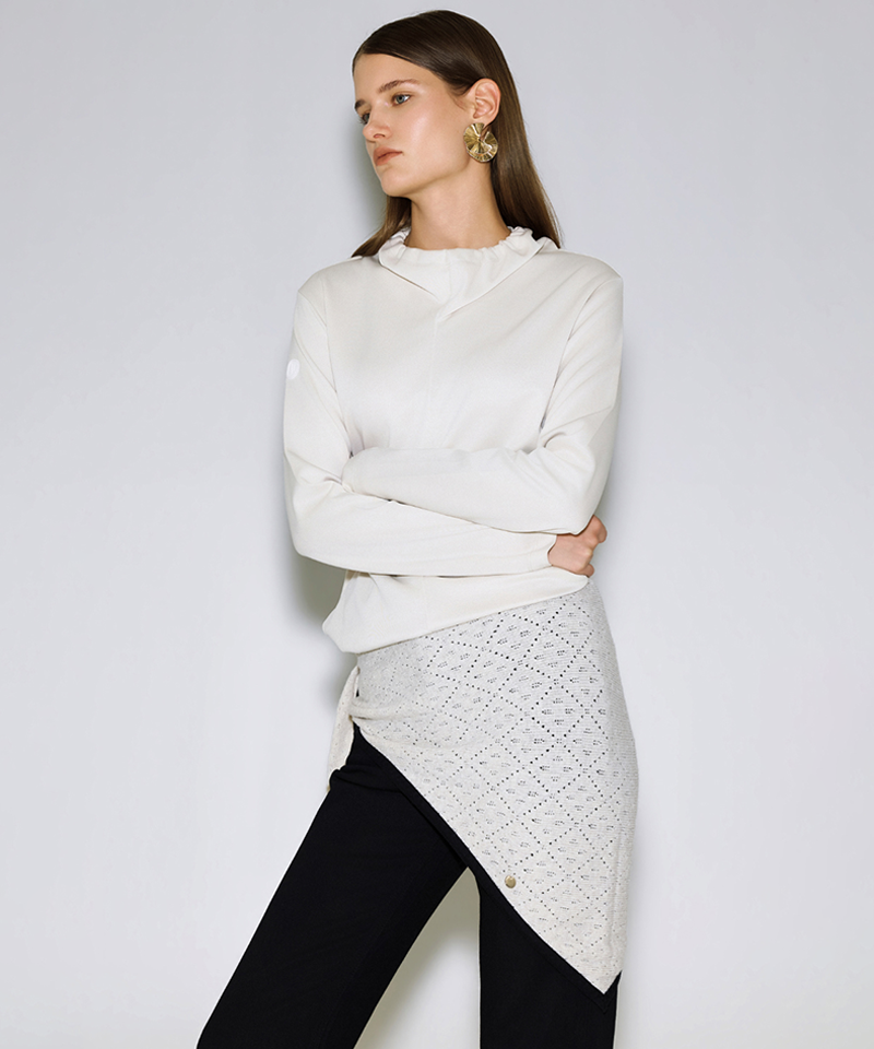 Anell Golf Cashmere Classic Scarf - Cream