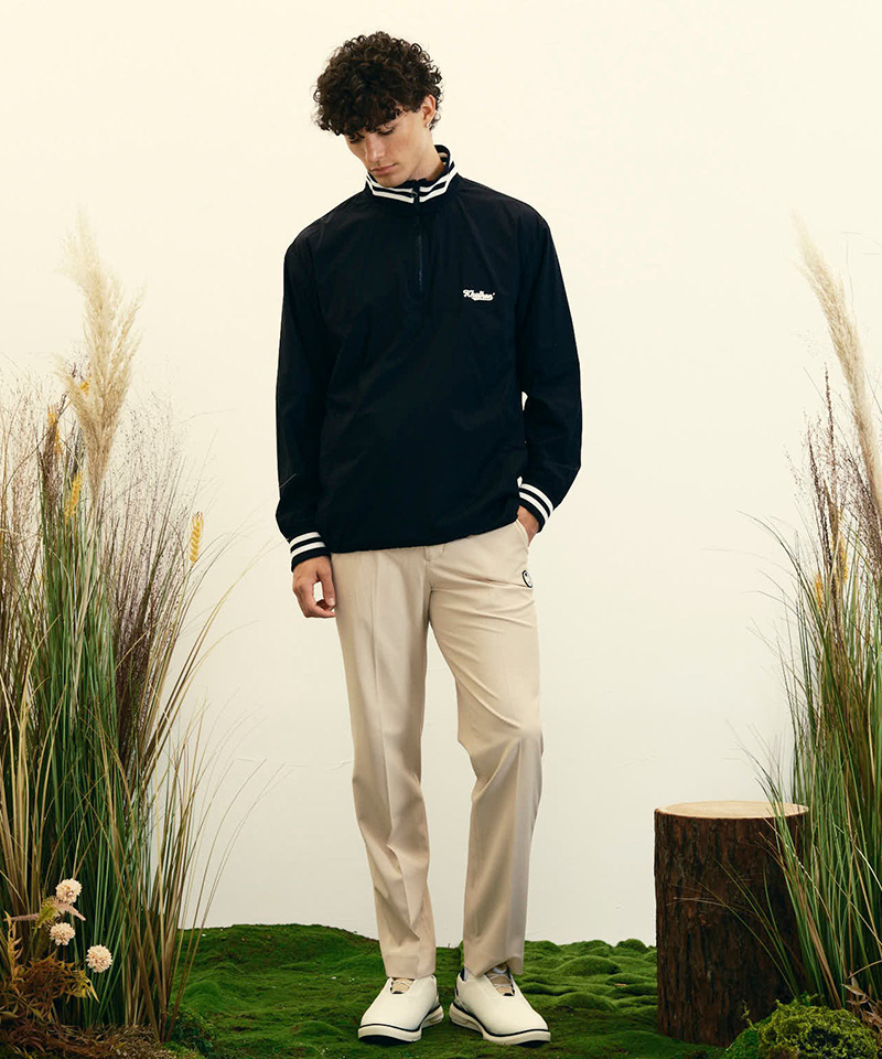 Men's Hibiscus Half-Zip Anorak