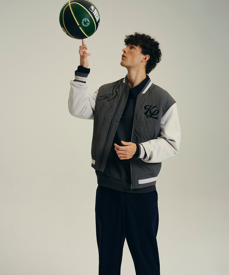 Men's Quilted Varsity Jacket
