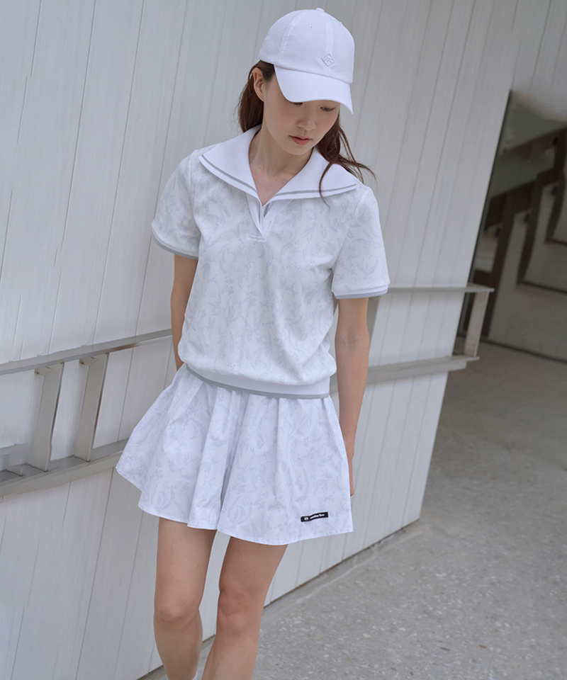 Monday Flow Cool Gardenia Top - Light Blue
