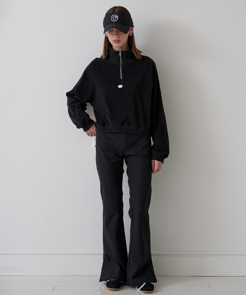 PIV'VEE Nylon Bootcut Pants - Ebony Black