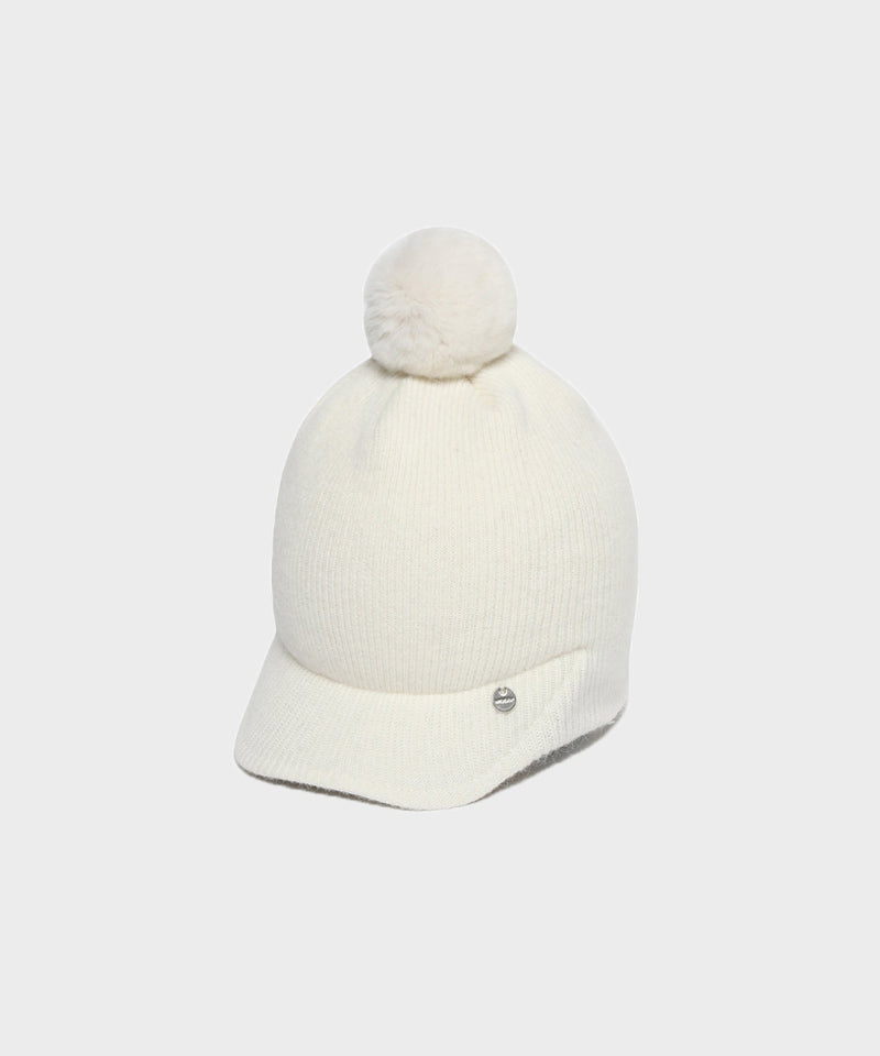 WideAngle: Co Knit Beanie Winter Cap L - Off-White