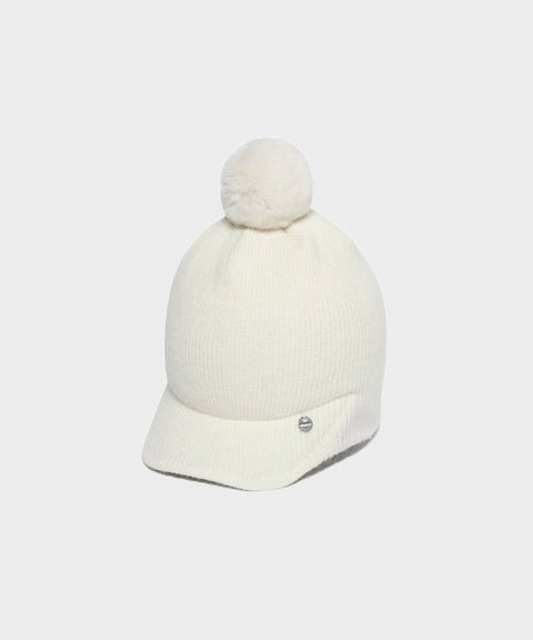 WideAngle: Co Knit Beanie Winter Cap L - Off-White