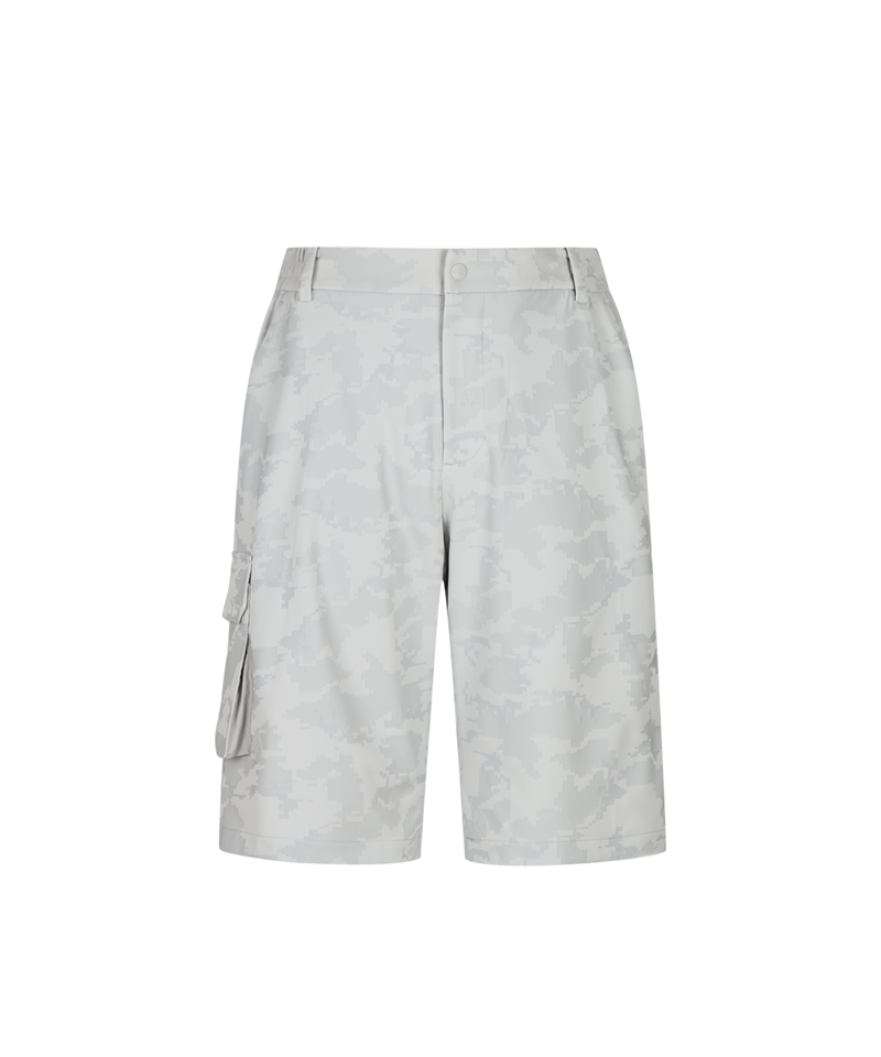 Amazing Cre Men's AM1 Pixel Camo Jacquard Short Pants - Light Grey