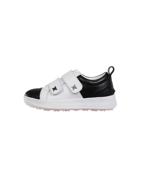 [Warehouse Sale] ANEW Golf: Women's Color Block Double Velcro Sneakers - Black