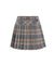 LENUCU Signature Tartan Check Skirt - Beige