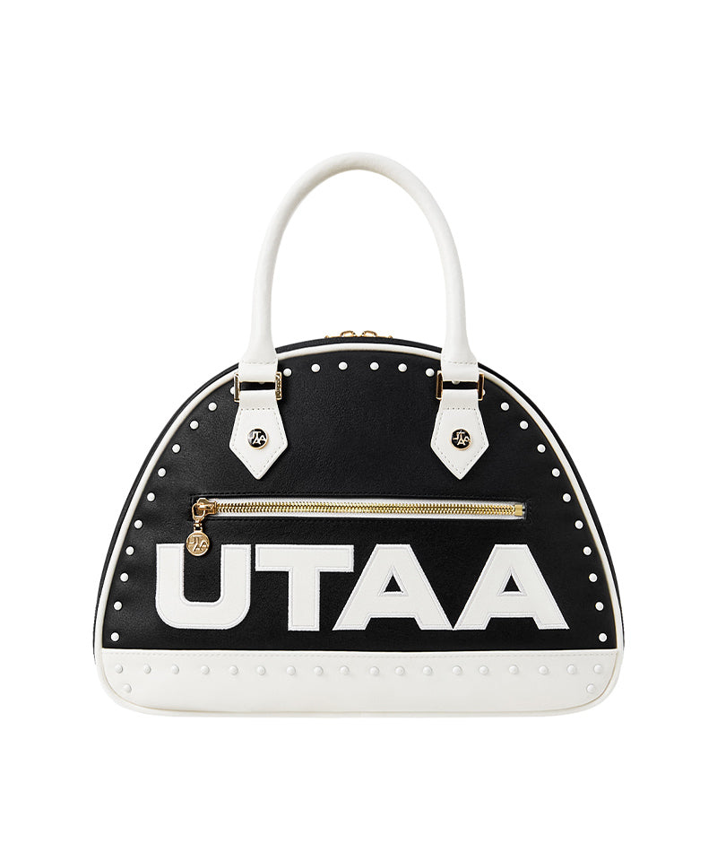 UTAA Emblem Cubic Color Stud Tote Bag - Black