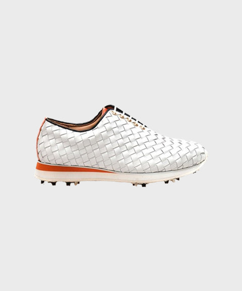 ALL CLASSIC Golf Intreciano Modern Classic Golf Shoes - White