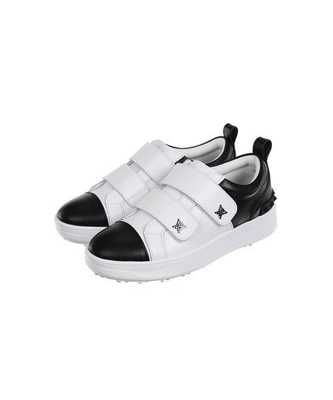 [Warehouse Sale] ANEW Golf: Women's Color Block Double Velcro Sneakers - Black