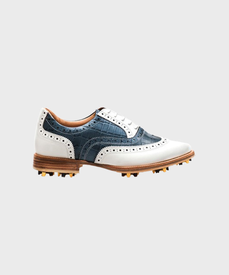 ALL CLASSIC Golf Wingtip Classic Golf Shoes - Navy