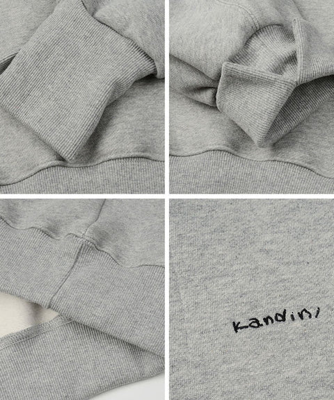 KANDINI Embossed-Logo SweatShirt - Gray