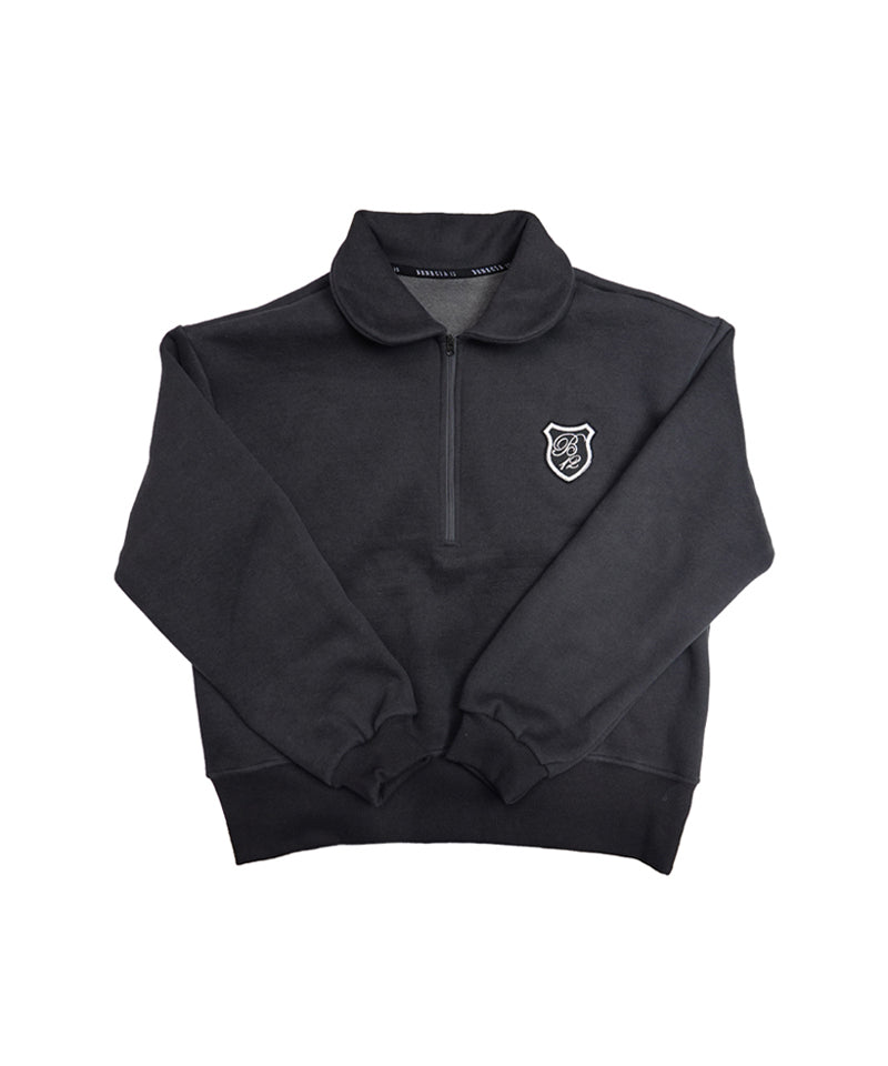 BENECIA 12 Flat Fleece Twill Man-to-Man - Charcoal Gray