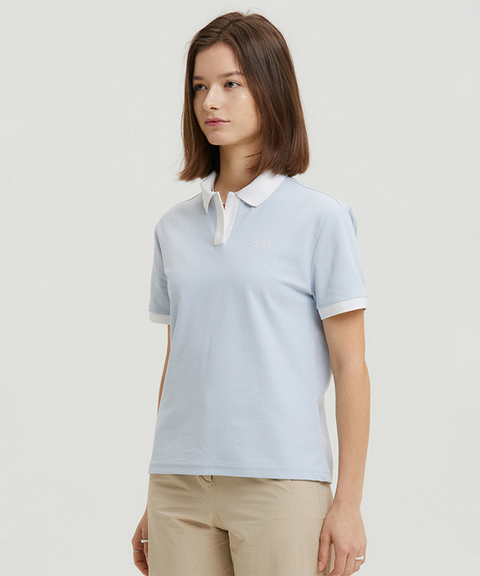 AVEN Soft Cool Polo Sky - Blue