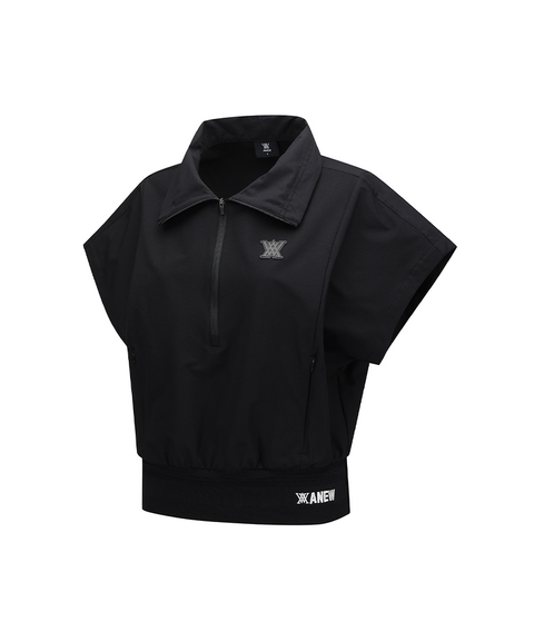 ANEW Golf Women's SM Short Sleeve Anorak Jacket - Black