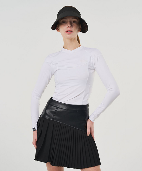 POSHERD Line Stretch Functional Top (UV CUT) - Off White
