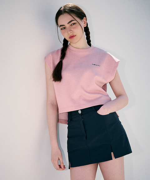KANDINI Pigment Slit Sleeveless - Light Pink