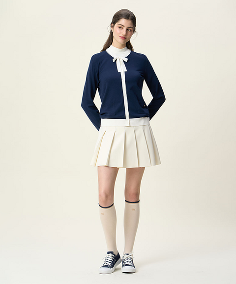 FORDI Ribbon Pleated Shorts - Cream