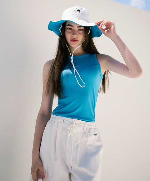 KANDINI Soft Rib Sleeveless - Blue