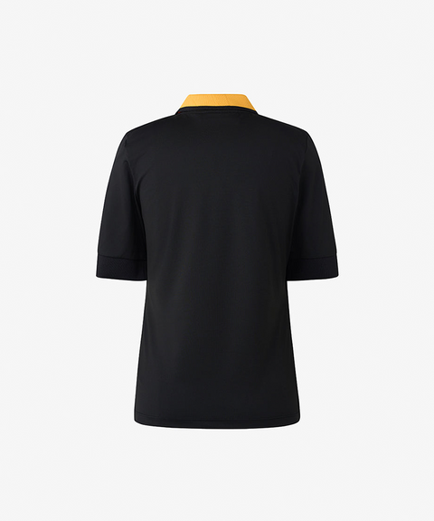 GFJ Golf Women's V-Neck Polo - Black