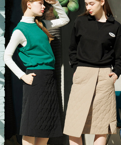 MACKY Golf: Always Macky Long Skirt - Beige