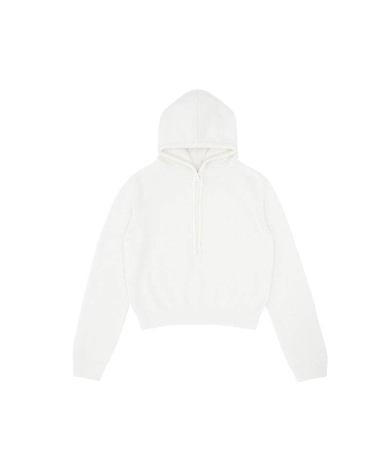 PIV'VEE Cashmere Hoodie - Pure Ivory