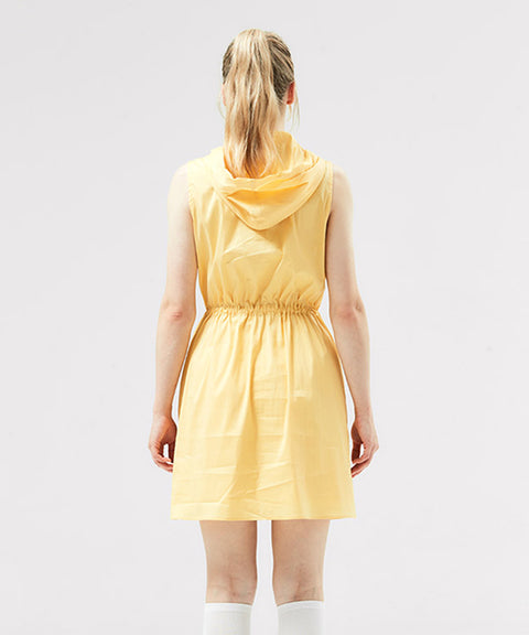 HENRY STUART Women's Hooded Sleeveless Dress - Yellow