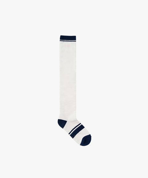 MCC Migo Stripe Knee Socks - Off-White