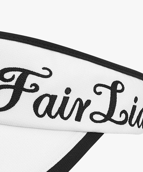 FAIRLIAR Side Logo Embroidered Visor - White