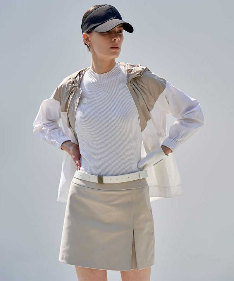 Anell Golf Classic H Skirt Pants - Beige