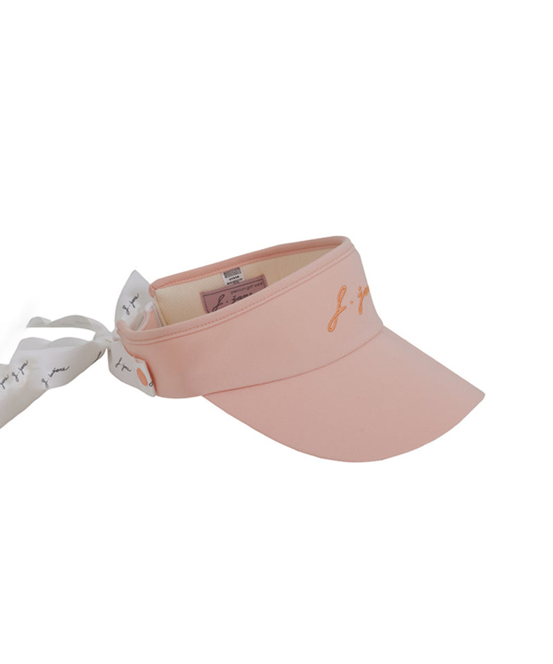 J.Jane Logo Ribbon Suncap - Peach