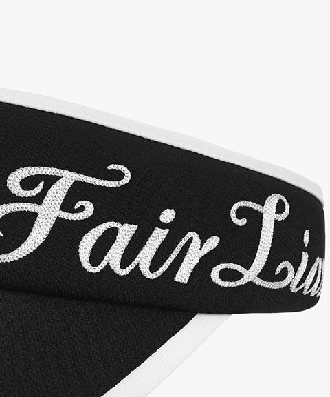 FAIRLIAR Side Logo Embroidered Visor - Black