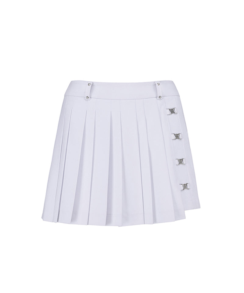 W Lap Pleats HP - White