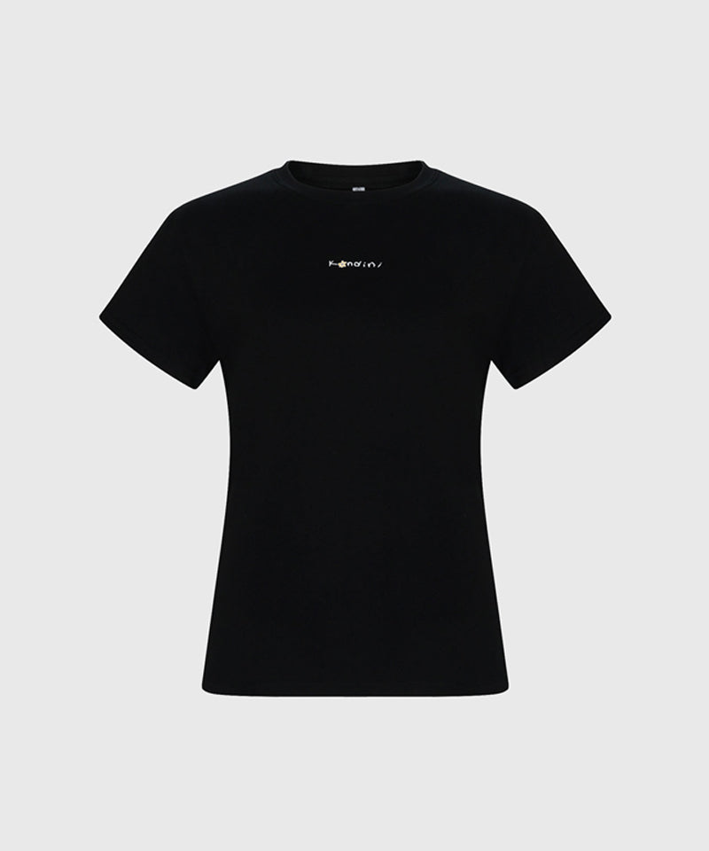KANDINI Basic Logo T-Shirt - Black