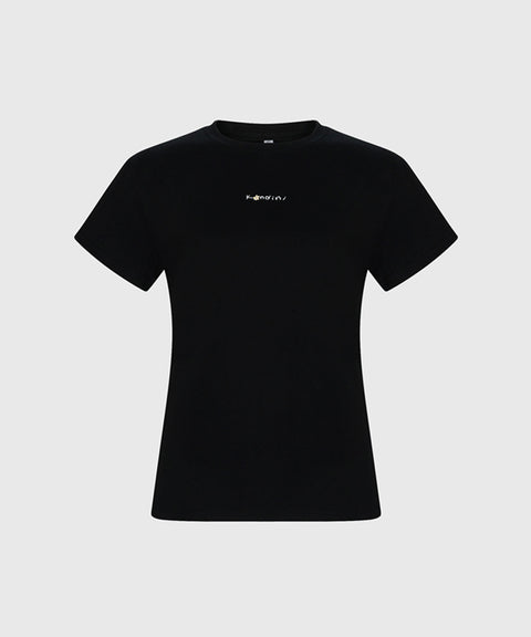 KANDINI Basic Logo T-Shirt - Black