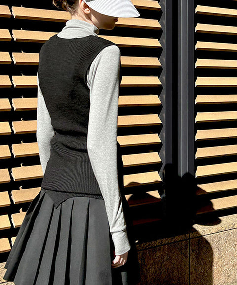Anell Golf Sage Pleated Skirt - Black