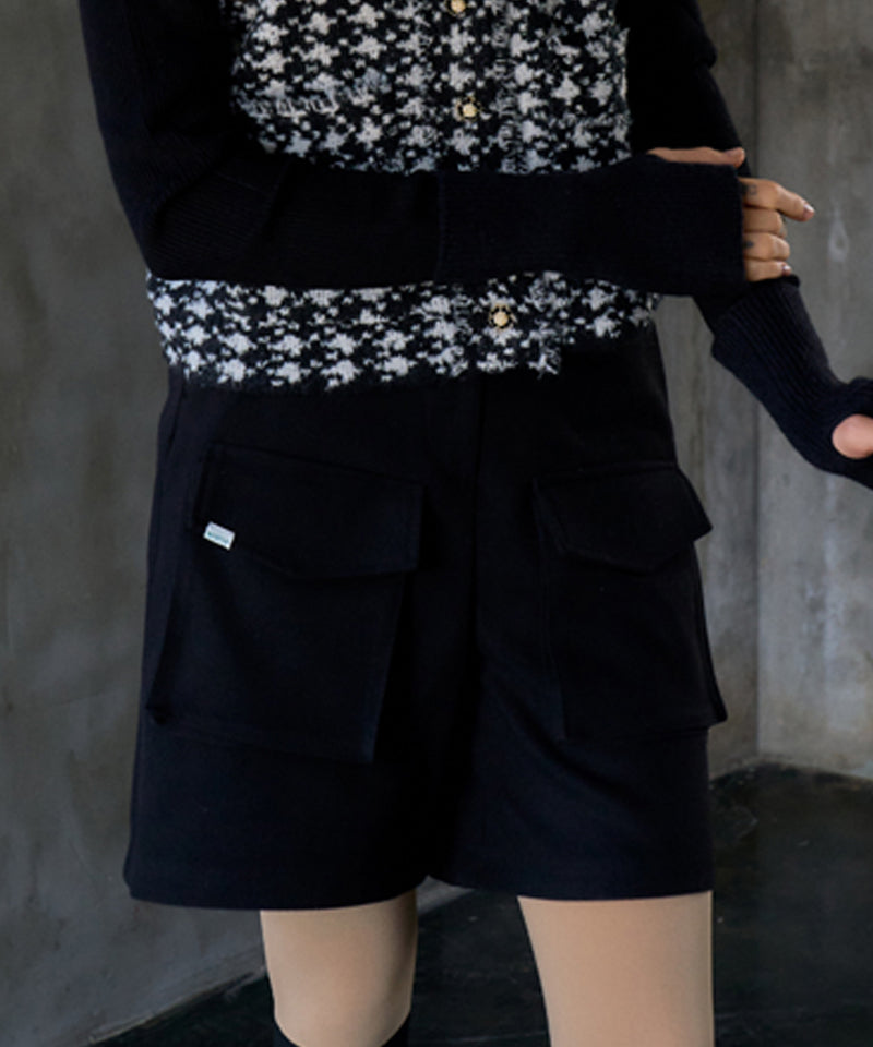 [Warehouse Sale] BENECIA 12 Brushed Pocket Shorts 11/8 - Black