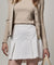 FAIRLIAR Wide Pleated Skirt - White