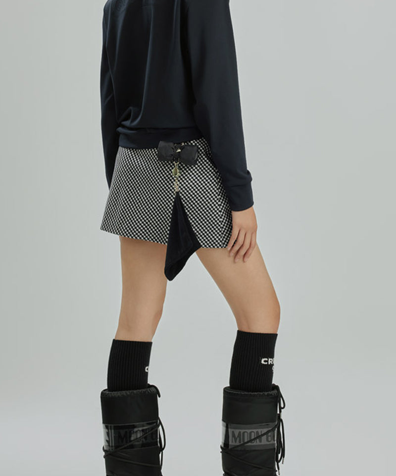 CREVE NINE: Ribbon Towel Ball Case - Black