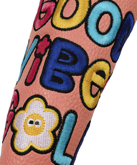 MACKY Golf: Good Vibe Straight Putter Cover - Coral