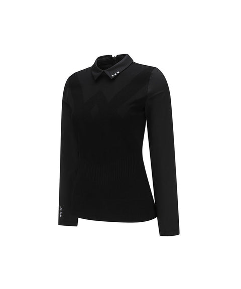 ANEW Golf Women's SP Hybrid Long T-Shirt - Black