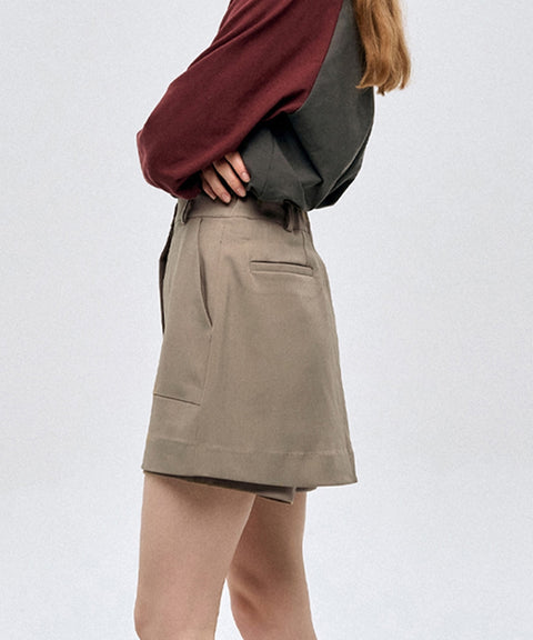 LE SONNET New Banding Swing Pants - Beige