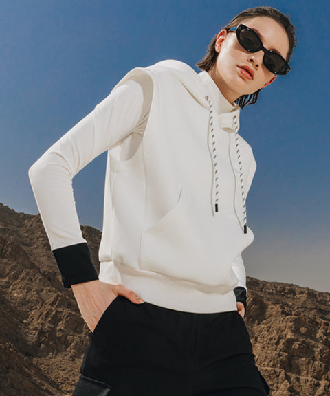 OBER Golf PK Hooded Vest - White