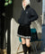MACKY Golf: Knit Line Pleats Skirt - Black